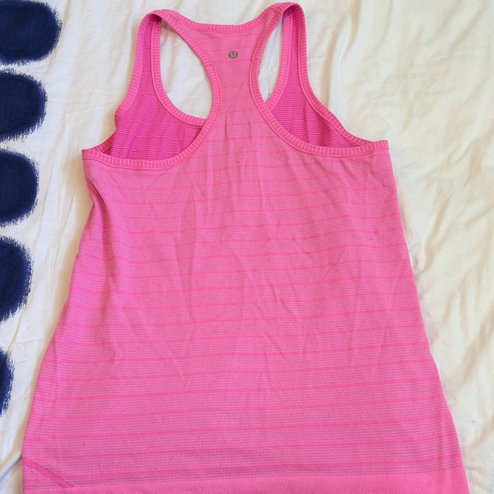 Lululemon Pink Racerback Performance Tank Top - Picture 2 of 4
